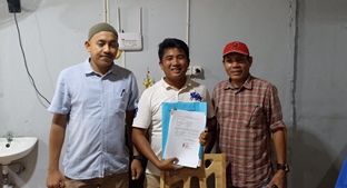 Haris Kampay, satu-satunya calon yang mendaftar dinyatakan lolos verifikasi calon Ketua POBSI Riau (foto/rahmat)